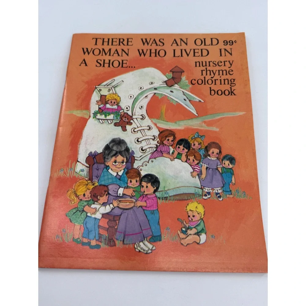 Landoll Merrigold Vintage Coloring Books Kids Activity Books Nursery Rhyme Lot 7